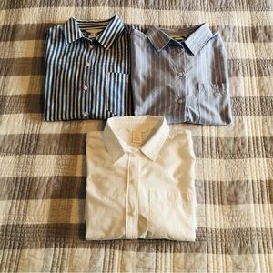 H&M Lot of 3 Button Down Lightweight Shirts Size 2